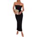 Women's Clothing Sleeveless One Shoulder High End Dress Milk Silk Dress_ecoleips.com