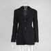 Cross-Border Slim Fit Women's 2025 Spring V-Neck Waist-Cinching Slimming High-End Ins Commuter Blazer Jacket For Women_ecoleips.com