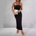 Women's Clothing Sleeveless One Shoulder High End Dress Milk Silk Dress_ecoleips.com