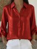 Aria Basics Aria Basics 2026 Cross-Border European And American Foreign Trade Hot-Selling New Style Turn-Down Collar Solid Color Long_ecoleips.com