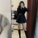 Black Suit Dress For Women, Autumn New Style With Belt, High-End French Style, Elegant Waist-Cinching Suit, Long-Sleeve_ecoleips.com