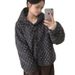 girl Souh Korea Ins Auumn And Winer New Korean Version Hooded Two-sided Design Loose Thickened Lamb Wool Coon Jacke_ecoleips.com