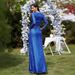 Women's Clothing New Dress Spring Solid Color Sequin Long Sleeved Temperament Lady Evening Dress_ecoleips.com