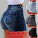 Women's High-Waisted Cotton Denim Shorts - Creative Street Fashion Distressed Jeans Shorts In 4 Colors_ecoleips.com