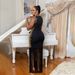Women's Clothing Hot Diamond Round Neck Sleeveless Tassel Skirt Long Skirt Party Hip Sexy Women's Clothing_ecoleips.com