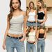 Spring/Summer Sexy Eyelash Lace Camisole Women's Slim Fit Sleeveless Top European American Style_ecoleips.com