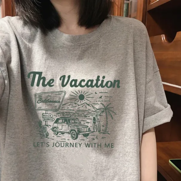 Retro Japanese Short Sleeve Loose T-Shirt Women's Trendy Summer Design Casual Student Top Crew Neck Short Sleeved Top_ecoleips.com