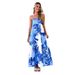 2025 Women's European And American Cross-Border Summer Fashion Printed Backless Strap Sexy High-Waisted Dress_ecoleips.com