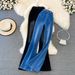 Women's High-Waisted Flared Jeans Retro Elegant Korean Style Slim Fit Elastic Waistband Wide Leg Pants for Spring Autumn_ecoleips.com