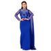 Fashion Women's Elegant Hot Diamond Slim Fitting Arm Wrapped Shawl Dress_ecoleips.com