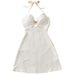 Women's Clothing Suspender Skirt Sexy Halter Neck Mid Length Skirt Beach_ecoleips.com