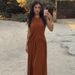 European American Best-Selling Women's Clothing 2026 Spring New Fashionable And Unique Slim-Fit Pleated Round-Neck_ecoleips.com