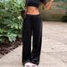 Voya Women's Simple, Comfortable Casual Pants, New Spring/summer Korean Velvet Loose-fitting Draped-fit Pants_ecoleips.com