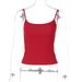 European And American Style Short Top, 2025 Spring New Model, Solid Color Slim-fit Hot Girl Fashion Camisole, Wholesale_ecoleips.com