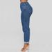 Women's Clothing New Jeans Loose High Waist Nine Points Straight Pants_ecoleips.com