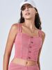 K Women's Fitness Yoga Tank Top With High-Elastic U-Shaped Front Pockets And Metal Buckle For Slimming Effect - Casual Sports Top_ecoleips.com