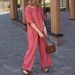 Women's Clothing Summer New Cotton And Linen Suits For Women Fashion Solid Color Loose Casual Trousers Two Piece Suit_ecoleips.com