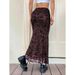 Aria Basics Aria Basics 2025 European And American Cross-Border Fishtail High-Waisted Bodycon Lace Solid Color Pencil Skirt_ecoleips.com
