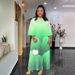 Women's Clothing ethnic style elegant dress 3 piece set with suspenders fashionable pleated gradient color one size_ecoleips.com