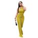Women's Cross Neck Slimming Fishtail Dress Solid Color Pleated Waist European American Style Autumn Winter Fashion_ecoleips.com