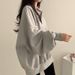 Polo Collar Sweatshirt For Women, Spring And Autumn Thin Style, New Korean Version, Plus Size, Loose_ecoleips.com
