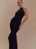 Blifanbo Halter Backless Sexy Maxi Dress Women Gown Fashion Patchwork Off-shoulder Sleeveless Bodycon Club Party Long Dress_ecoleips.com