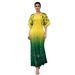 Women's Clothing New Summer Gradient Pleated Long Dress For Women Retro Fashionable Versatile Elegant Printed Design_ecoleips.com