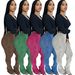 Women's Clothing Style Women's Slim Fit Slouch Pants Fuzzy Texture Breathable Highly Elastic Fashion Casual Versatile_ecoleips.com