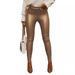 Aria Basics Cross-Border European And American Fashion Leather Tight Elastic Pants Three Colors Four Sizes In Stock_ecoleips.com
