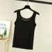 Modal Cotton Plus-size Double U-neck Camisole Tank Top For Women, 2021 Spring/summer New Style_ecoleips.com