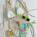 Women's Halter Neck Bathing Suit 2025 Beach Outfit With Colorful Ruffled Trim Swimwear_ecoleips.com