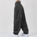 Women's Relaxed Wide-Leg Jeans | Mid-Rise Zip-Fly | Soft Washed Gray Denim | Office & Casual Wear_ecoleips.com