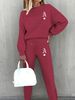 Fashion Casual Women's Clothing Hooded Sweatshirt Autumn Winter Sports Set Letter Print Export New 2026_ecoleips.com