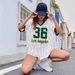 Basketball-Inspired V-Neck Graphic Tee – Oversized Streetwear Top With 3d Print | S-5xl | 24 Color Options_ecoleips.com