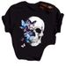 Foreign Trade Cross-border Skull Cartoon T-shirt, Fashionable And Cute Short-sleeved Top For Women In Summer_ecoleips.com