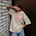 Hirsionsan Acid Washed T-Shirt Women, Vintage Cotton Streetwear, Soft Mineral T-Shirt, Loose Fit For Girls, Pink_ecoleips.com