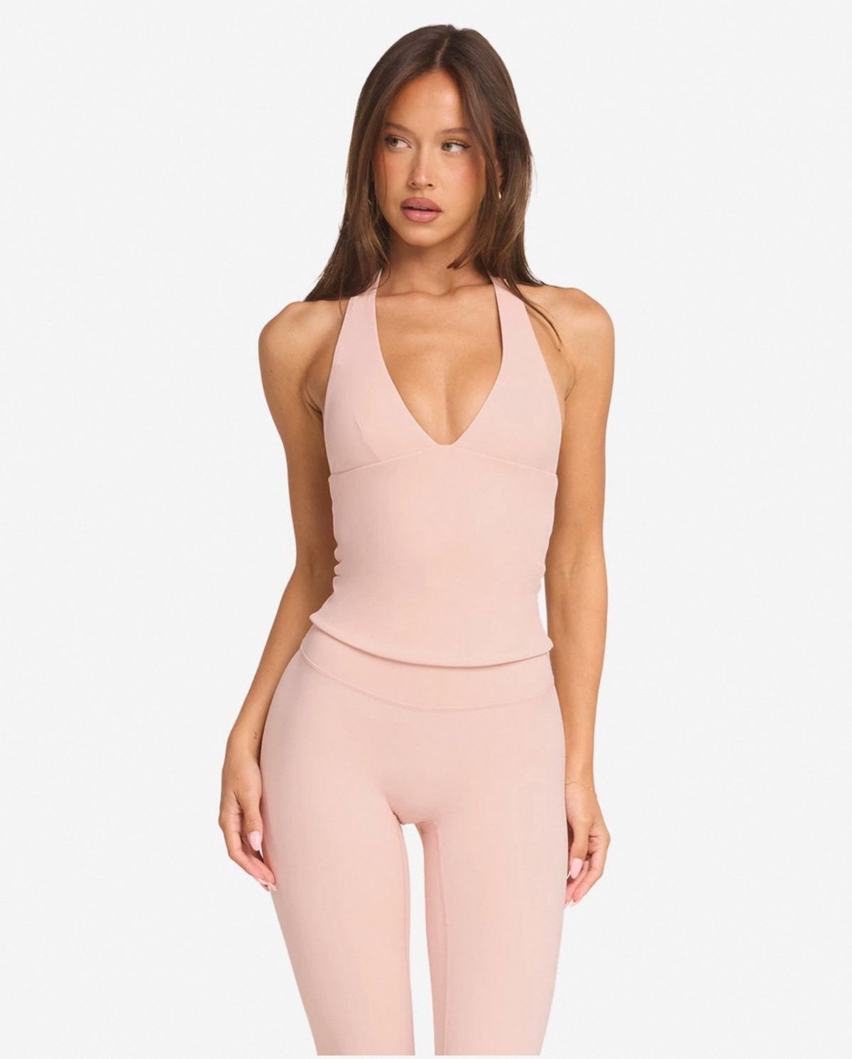 Women's Clothing Padded Yoga Vest V Neck Halter Neck Quick Drying Light Feel Sports Fitness Top_ecoleips.com