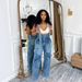 Loose High-waisted Denim Overalls, Women's Fashion Casual Wide-leg Jumpsuit_ecoleips.com