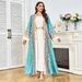Modest Abaya Dress Exquisite Dubai Style Embellished Abaya Dress With Beaded Detailing - Elegant Muslim Evening Gown For Women_ecoleips.com