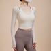 K Yoga Suit Top With High-end Feel, Mesh Long Sleeved Short Sleeved Two-piece Set, Sports Interior One-piece_ecoleips.com