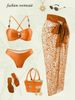 Luxury Beaded Bikini Set for Women Elegant Trendy 3 Piece High-End Beachwear Swimwear_ecoleips.com