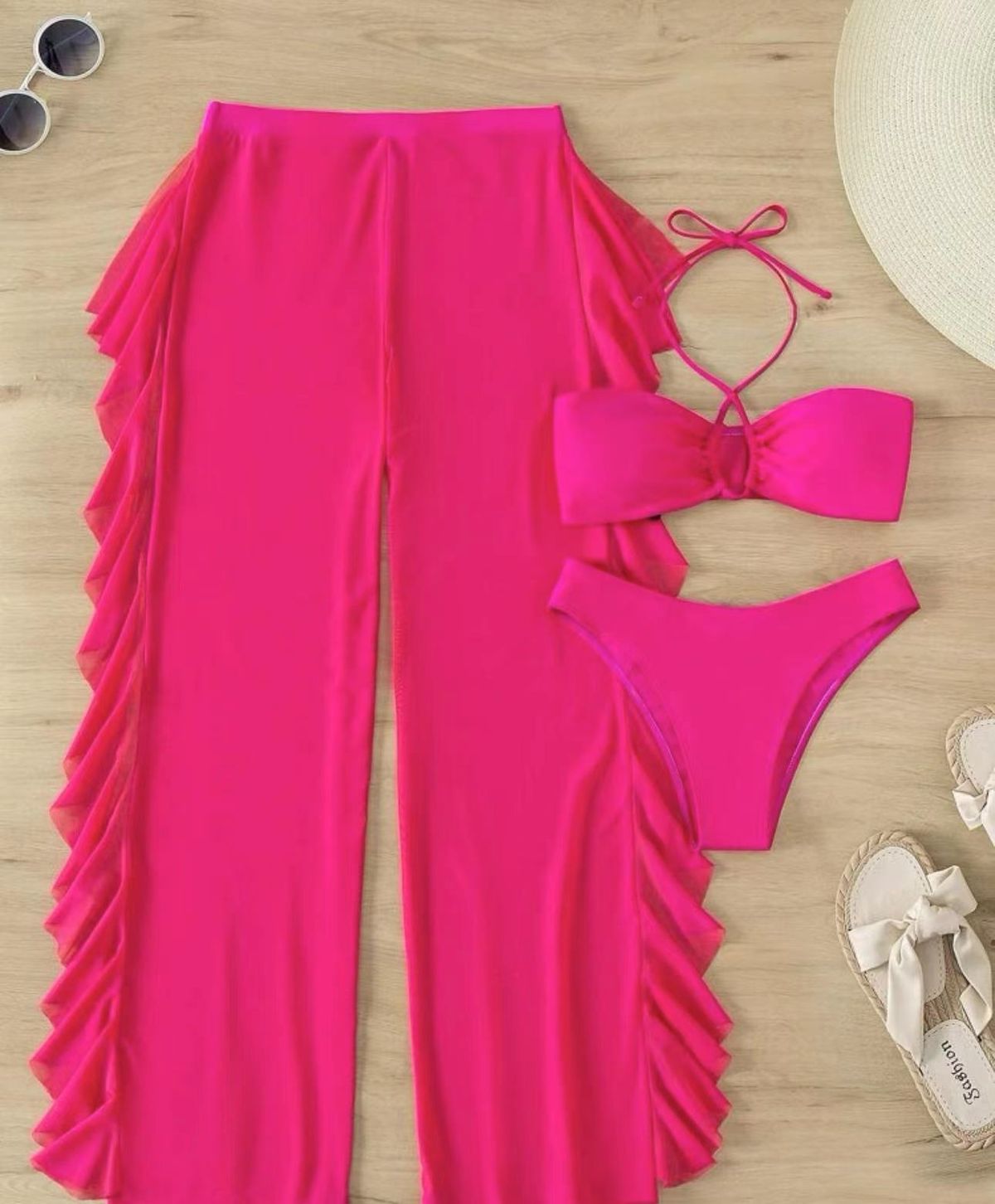 Women's Clothing Three Piece Bikini Split Thong Sexy Swimsuit_ecoleips.com