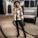 Women's Clothing Women's Plush Flannel Shacket – Oversized Checkered Coat With Button Front & Pockets_ecoleips.com