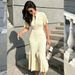 Women's Clothing Popular Summer Women's Fashion Simple Solid Color Button Short Sleeve Slim Knitted Dress_ecoleips.com