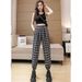Korean Style Slimming Jogger Pants for Women Versatile Digital Print Casual Loose Comfortable Trendy Brand Sportswear_ecoleips.com