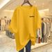 Women's White Loose Short Sleeve T-Shirt Oversized Mid-Length Summer Top Trendy Pink Style New Instagram Favorite_ecoleips.com