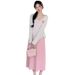 Summer New Korean Fashion Two-Piece Maternity Dress_ecoleips.com
