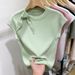 Lace-Up Round Neck Knit Top – Breathable Summer Sleeveless Blouse With 3D Texture (One Size, 4 Colors, Cool-Touch Polyester)_ecoleips.com