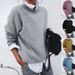 Women's Knitted Long Sleeved Pullover Sweater Jacket Autumn Winter American Style_ecoleips.com