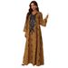 ZD008 Middle Eastern And European Foreign Trade Evening Muslim Dress Embroidered Women's Robe Cross-border Bestseller_ecoleips.com